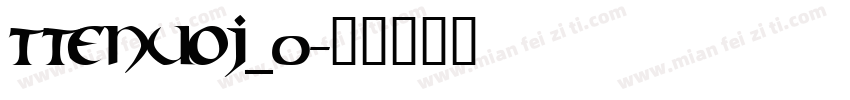 TTENuoJ_0字体转换