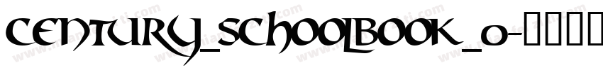 century_schoolbook_0字体转换