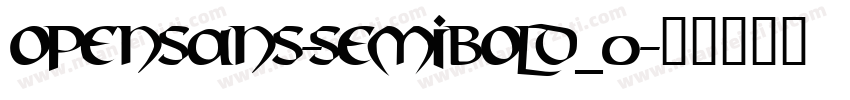 opensans-semibold_0字体转换