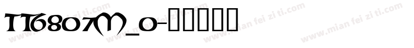 tt6807m_0字体转换
