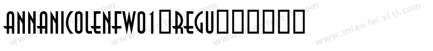 AnnaNicoleNFW01-Regu字体转换