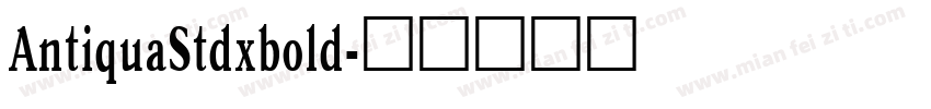 AntiquaStdxbold字体转换