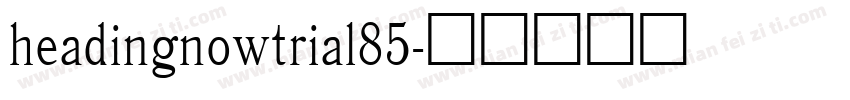 headingnowtrial85字体转换