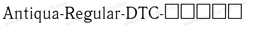 Antiqua-Regular-DTC字体转换