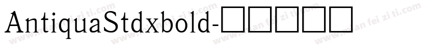 AntiquaStdxbold字体转换