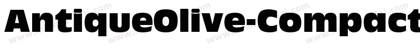 AntiqueOlive-Compact字体转换