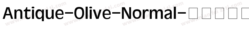 Antique-Olive-Normal字体转换