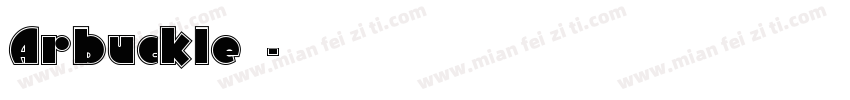 Arbuckle字体字体转换