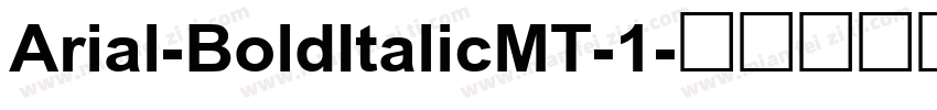 Arial-BoldItalicMT-1字体转换