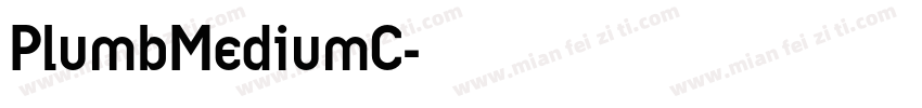 PlumbMediumC字体转换