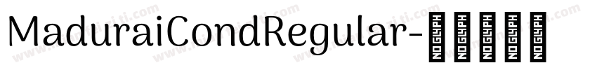 MaduraiCondRegular字体转换