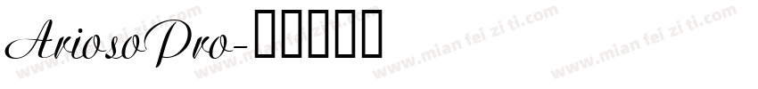 AriosoPro字体转换