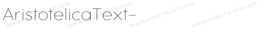 AristotelicaText字体转换