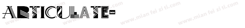 Articulate字体转换