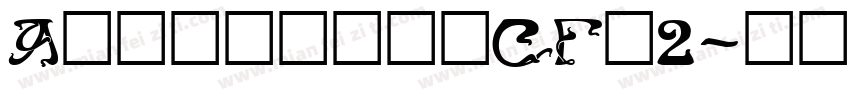 ArticulatCFv2字体转换