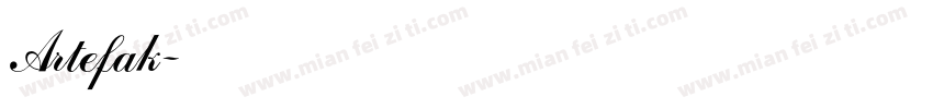 Artefak字体转换