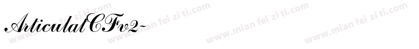 ArticulatCFv2字体转换