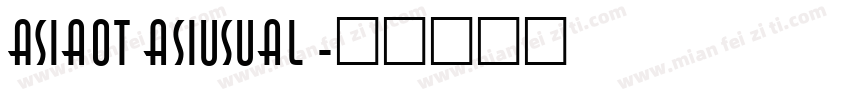 AsiaOtasiusual字体转换