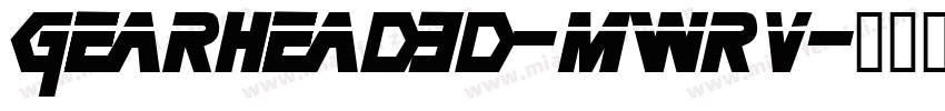 Gearhead3D-mwrV字体转换