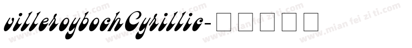 villeroybochCyrillic字体转换