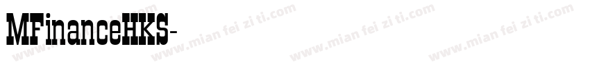 MFinanceHKS字体转换