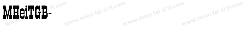 MHeiTGB字体转换