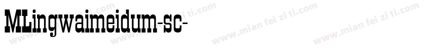 MLingwaimeidum-sc字体转换