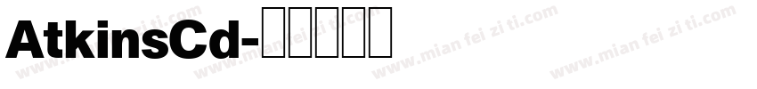 AtkinsCd字体转换