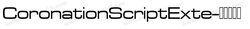 CoronationScriptExte字体转换