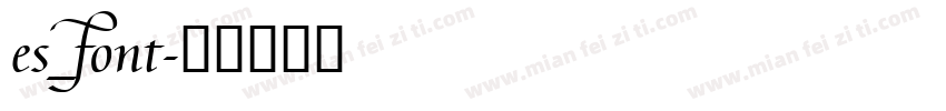 es_font字体转换