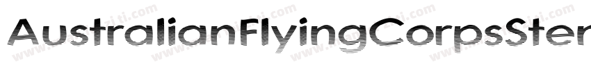 AustralianFlyingCorpsStencilS字体转换