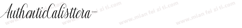 AuthenticCalisttera字体转换