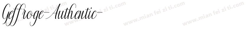 Geffroge-Authentic字体转换