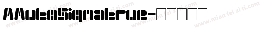 AAutoSignatrue字体转换