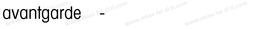 avantgarde字库字体转换