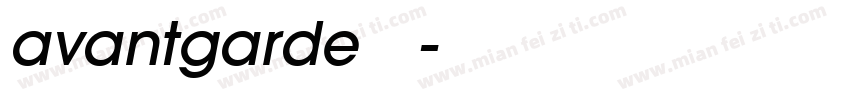 avantgarde字库字体转换