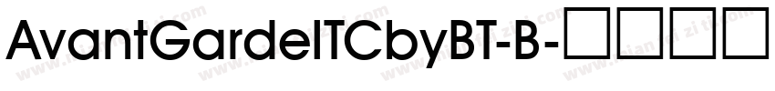 AvantGardeITCbyBT-B字体转换