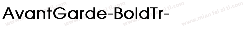 AvantGarde-BoldTr字体转换