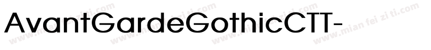 AvantGardeGothicCTT字体转换