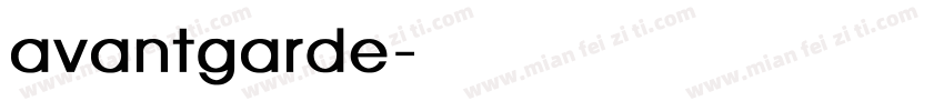 avantgarde粗体字体转换