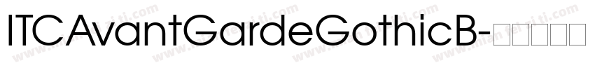 ITCAvantGardeGothicB字体转换