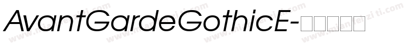 AvantGardeGothicE字体转换
