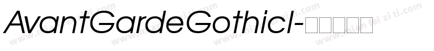 AvantGardeGothicI字体转换