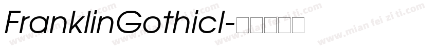FranklinGothicI字体转换