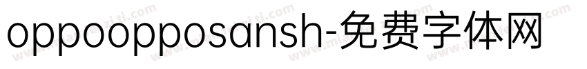 oppoopposansh字体转换