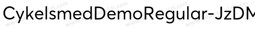 CykelsmedDemoRegular-JzDM字体转换