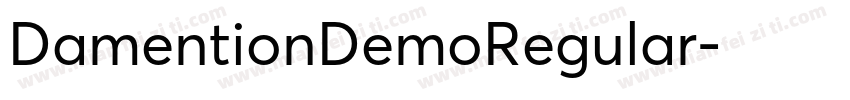 DamentionDemoRegular字体转换