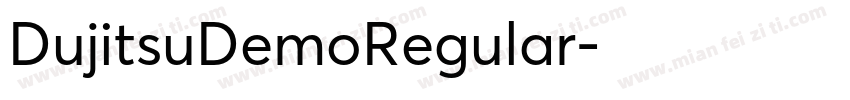 DujitsuDemoRegular字体转换