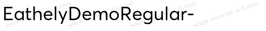 EathelyDemoRegular字体转换
