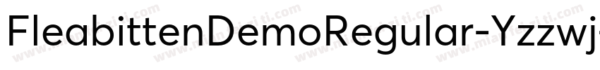 FleabittenDemoRegular-Yzzwj字体转换